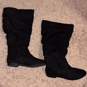 Kohl's Stylish Black Over the Knee Boots